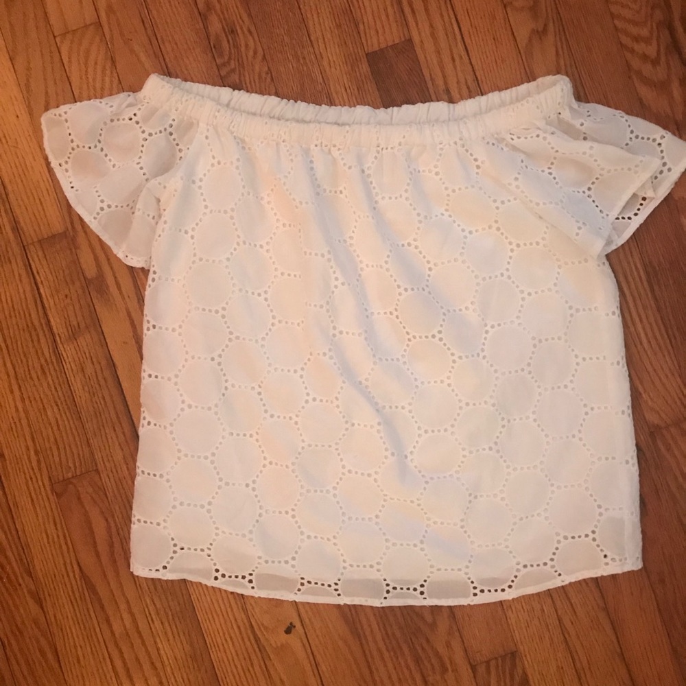 Off Shoulder White Top